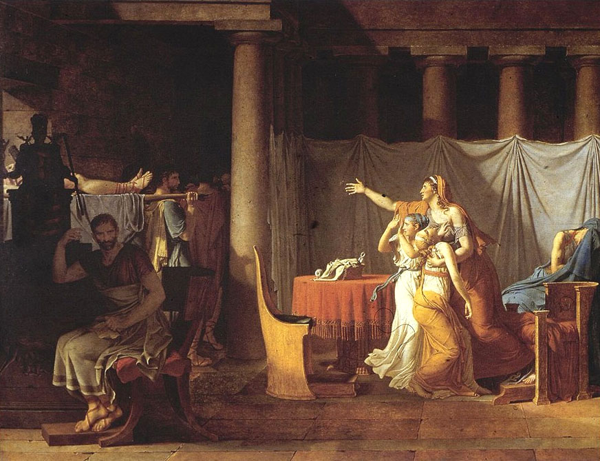 Jacques-Louis David, Les licteurs rapportent à Brutus les corps de ses fils